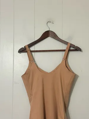 Honeylove Cami Bodysuit Shapewear Beige Nude L Built-In Bra Sculpting Seamless thumbnail 9