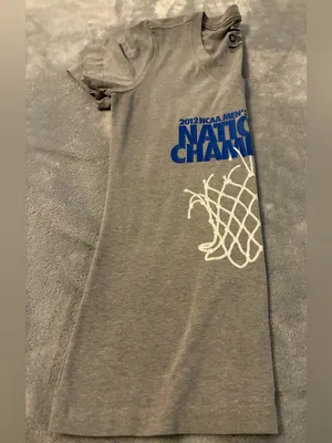 Women’s Nike Gray T-Shirt UK 2012 NCAA Men’s Basketball National Champion Size M thumbnail 7