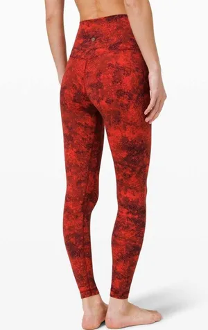 Lululemon Align Pant 28" *Lunar New Year Intricate Oasis Love Red Multi size 4 thumbnail 1