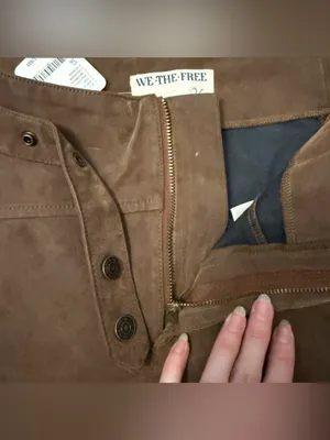 ✨NWT we the Free Titan Vegan Suede Pants 26 ✨ thumbnail 7