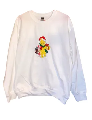 Gildan Christmas Pooh & Piglet sweatshirt thumbnail 1