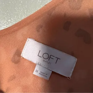 Loft Women's Size Medium Sleeveless V-Neck Top‎ Velour Velvet Tan Animal Print thumbnail 7