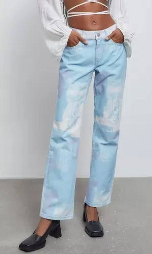 BDG Urban Outfitters Cowgirl Jeans Size 24 Renaissance Print Low Rise Whimsigoth thumbnail 1