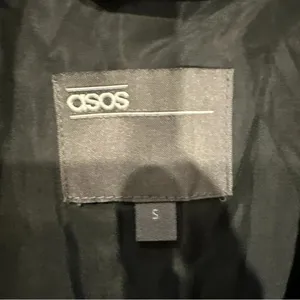 Asos Womens Jacket Small Black Color Zipper 2big Pockets thumbnail 4