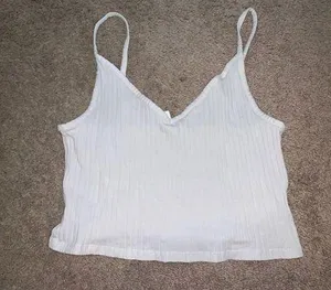 H&M White Tank Top thumbnail 1