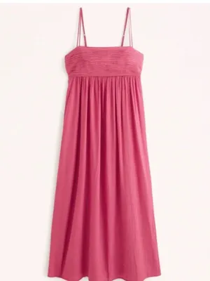 Abercrombie & Fitch Crinkle Textured Maxi Dress Size Medium thumbnail 2
