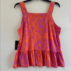 Cuddl Duds Cozy Tank Top Shorts Pajama NEW Set 2pc Medium Coral Shell thumbnail 4