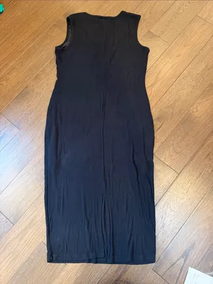Rachel Zoe Ribbed Black Sleeveless Women’s Dress Size Large - C73-025 thumbnail 6