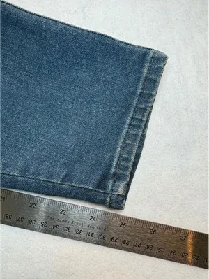 Signature Levi Strauss Heritage Mom Jeans Women’s 12 High Rise Blue Denim 24” thumbnail 7