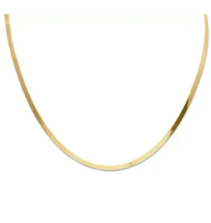 Gold Snake Chain Necklace thumbnail 3