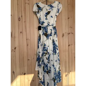 NWT Lulus French Countryside White Floral Print High-Low Dress Resort Vacay M thumbnail 5