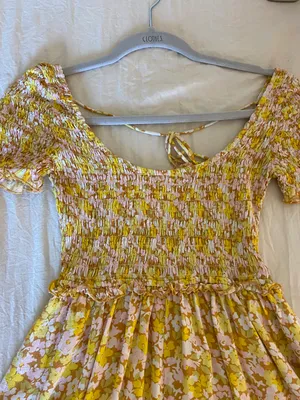 Urban Outfitters Yellow Floral Romper thumbnail 4