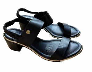 Beira Rio Black Women's Low Block Heel Sandals thumbnail 1