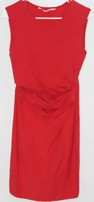 Women's Rachel Roy Orange Red Cotton Sleeveless Casual Mini Party Dress Medium thumbnail 1
