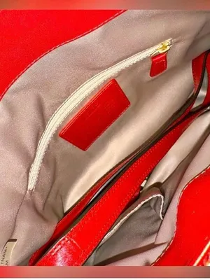 Pristine COACH Ashley Red Leather Hobo Bag F20114 | Y2K Convertible Crossbody thumbnail 2