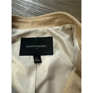 Banana Republic Camel Wool-Blend Stand Collar Jacket thumbnail 8