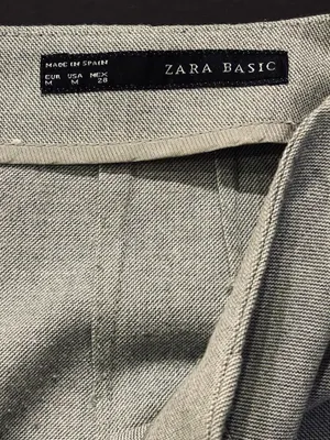 ZARA Pencil Skirt Grey Women’s Knee-Length M thumbnail 3