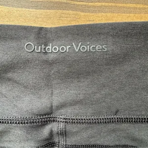 Outdoor Voices Warmup 10” Biker Shorts‎ Black Compression Athletic Casual XS NEW thumbnail 7