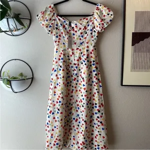 Cider‎ heart print midi dress medium thumbnail 5