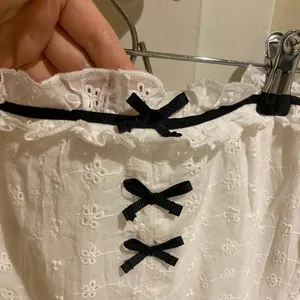 NWOT urban outfitters strapless white midi dress with eyelets thumbnail 7