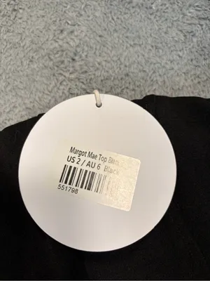 Princess Polly Margot Mae top Black Lace-Up 2 NWT thumbnail 6