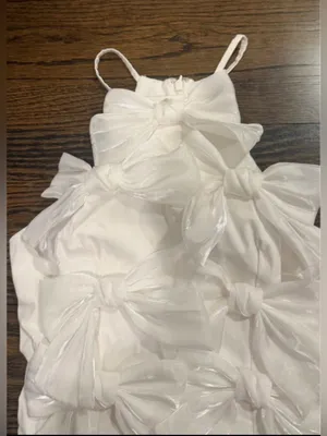 BHLDN Sleeveless Allover Bow High-Neck Mini Dress | Anthropologie thumbnail 9