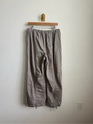 Daily Practice by Anthropologie Parachute Wide Leg Pants Taupe Small thumbnail 8