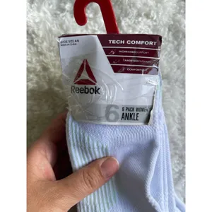 Reebok Target Cushion White Ankle Socks 6 Pairs Shoe Size 4-9 Comfort NEW Womens thumbnail 3