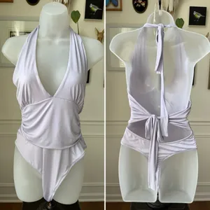 Anthropologie Out From Under Lavender Bodysuit L thumbnail 3