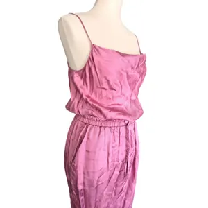 Cinq‎ a Sept Finnley Pink Satin Sleeveless Jogger Jumpsuit Small Tous Les Jours thumbnail 2