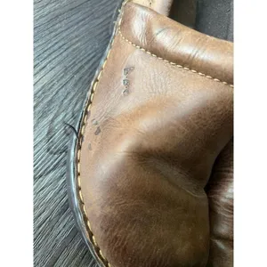 B.O.C. Women's Clogs‎ Brown Leather Slip On Mules size 8 thumbnail 6