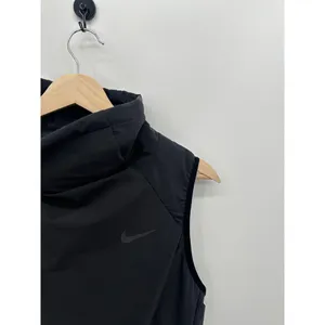 Nike Aerolayer Vest Women Sz S Black Funnel Neck Training Vest Nylon Windbreaker thumbnail 4
