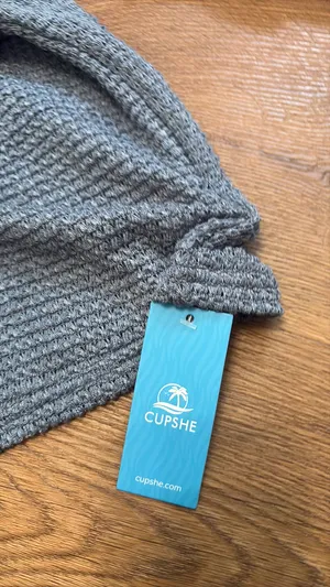 Cupshe sweat set shorts and sweatshirt thumbnail 2