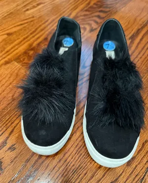 Steve Madden pompom slip on sneakers thumbnail 1