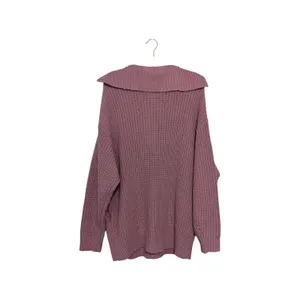 Free People Swim Too Deep Cardigan Smoked Pink Knit Seater Oversized Small Rose thumbnail 4