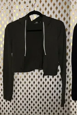 Green Athletic Zip up hoodie black bundle set size S thumbnail 1