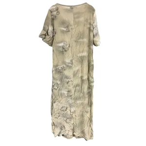 Free People x Nicholas K Jaoa Shirt Shift Midi Dress Medium Green Tie Dye thumbnail 10