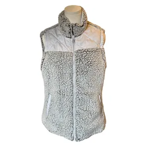 Free Country white reversible vest Sherpa Medium ski winter Layerable thumbnail 4
