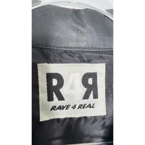1990s Rave 4 Real Black Coated Stretch Trench Coat Women’s M/L thumbnail 11