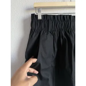 Kancy Kole‎ Skirt Women’s XL Black High Waisted Pull On Paper Bag A-Line Mini thumbnail 3