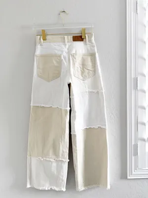 Rails The Getty Crop Wide Leg in Ecru Patchwork Size 25 thumbnail 13