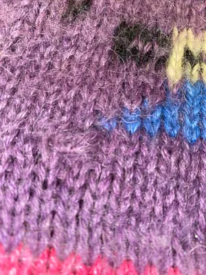Vintage 80s Peruvian Alpaca Folk Hand Knit Sweater Llama Peru thumbnail 5
