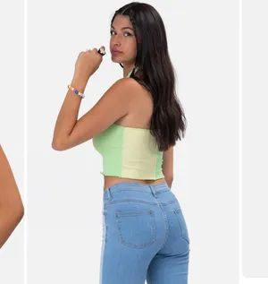 Adika Green Halter Top thumbnail 3