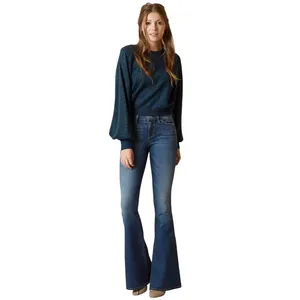 Free People Teal Blue‎ Let It Shine Sweatshirt OB719485 Small thumbnail 12