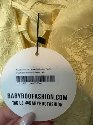 Babyboo Maxi Dress Yellow thumbnail 5