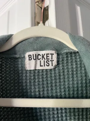 Bucket List Shacket Green thumbnail 3