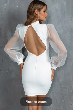 Selfie Leslie White Dress thumbnail 2