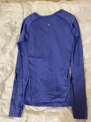 Long Sleeved Swiftly Tech Blue Stripped Size 6 thumbnail 2