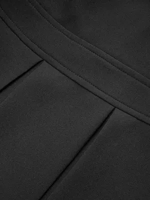 Commence black Sleeveless Keyhole-Neck Belted Pleated Mini Dress small thumbnail 4