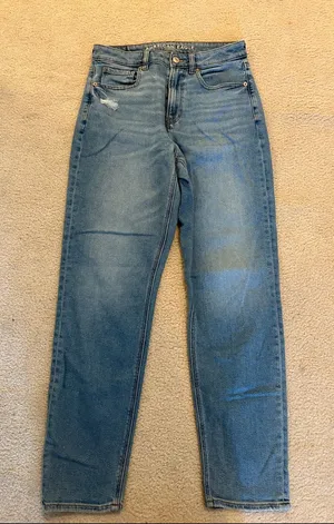 American Eagle Outfitters Stretch Jeans - Light Blue Denim thumbnail 1